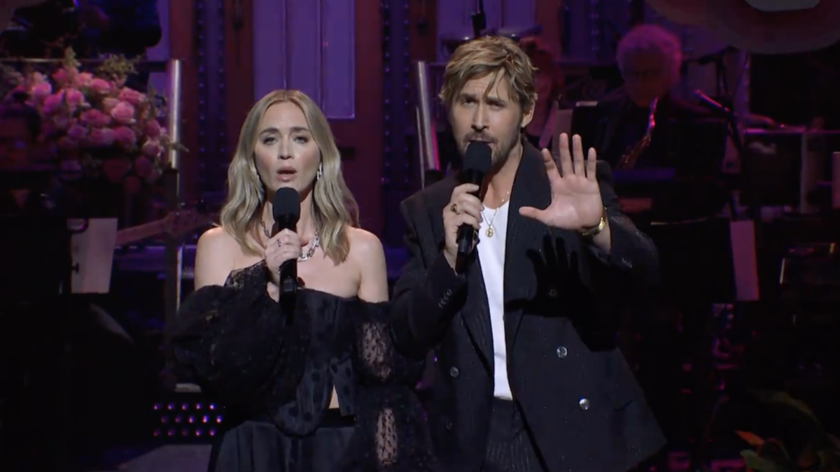 Ryan Gosling and Emily Blunt sing Barbenheimer duet on ‘SNL’ NBC Los